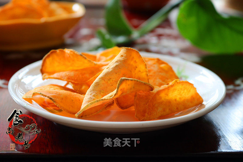 #aca Baking Star Competition# Baking Sweet Potato Chips recipe