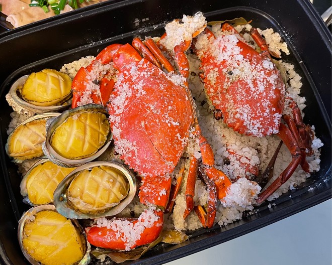 Family Version Salt-baked Seafood (applicable to Crab, Abalone, Snails and Shrimp) recipe