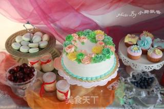 "fan Dai Chun Se" Dessert Table-make A Beautiful Home Baked Dessert Table recipe