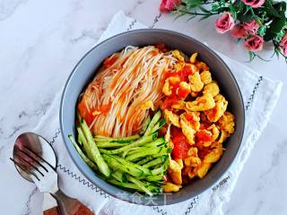 Longxu Noodles with Tomato Sauce and Egg recipe