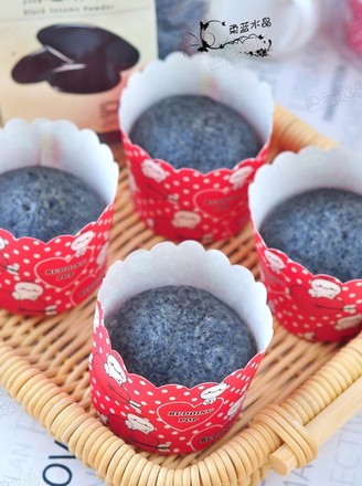 Black Sesame Steamed Cake recipe
