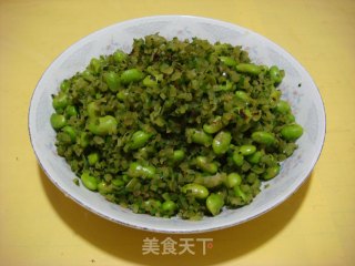 Stir-fried Edamame with Watermelon Peel recipe