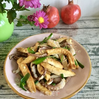 Fried Octopus Legs with Tofu recipe