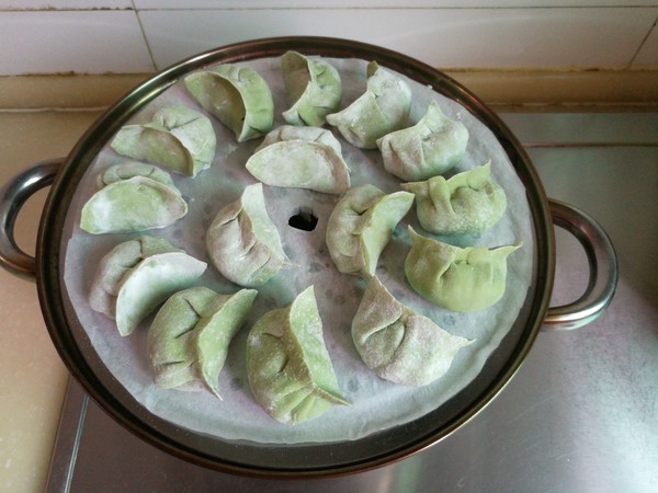 Green Dumplings Stuffed with Beef and Fennel recipe