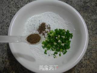 Glutinous Rice Strips with Salt and Pepper Chives recipe