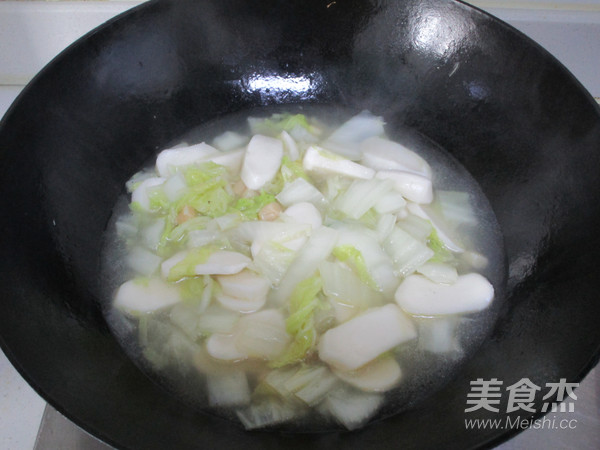 Sun Protein Vegetable Scallop Rice Cake Soup recipe