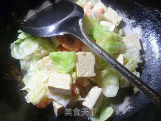 Shrimp and Cabbage Frozen Tofu recipe