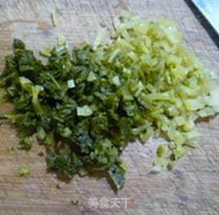 Stir-fried Lentils with Pork with Pickled Vegetables recipe