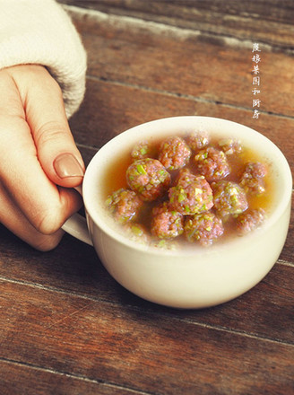 Green Bean Meatball Soup recipe