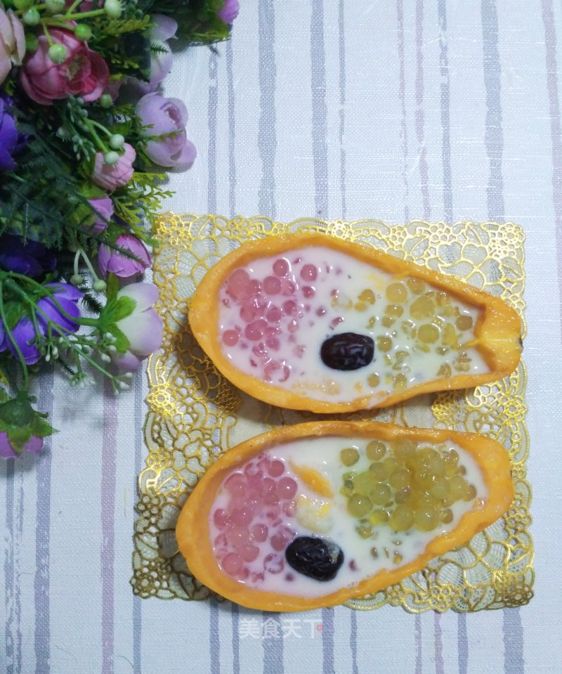 Colorful Papaya and Sago ~ A Feast of Vision recipe