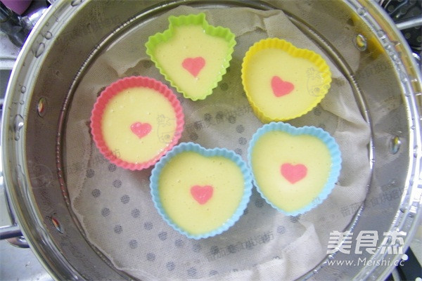 Heart-shaped Steamed Cake recipe