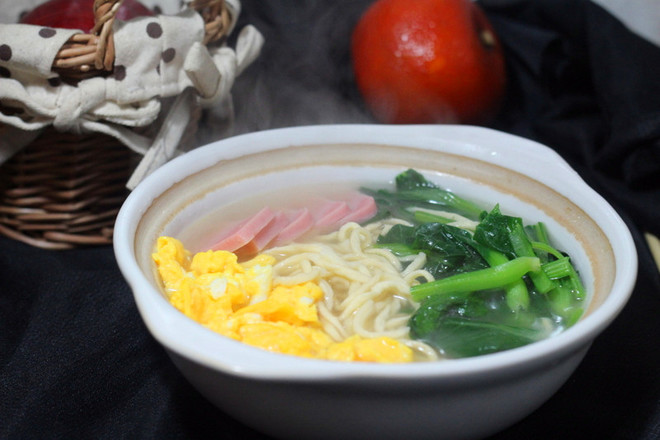 Egg and Vegetable Noodle Soup recipe