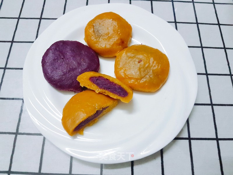 Pumpkin Purple Potato Cake