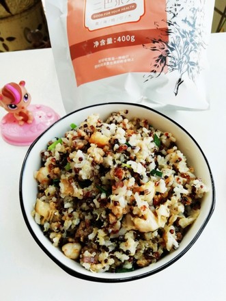 Three Color Quinoa Oyster Fried Rice
