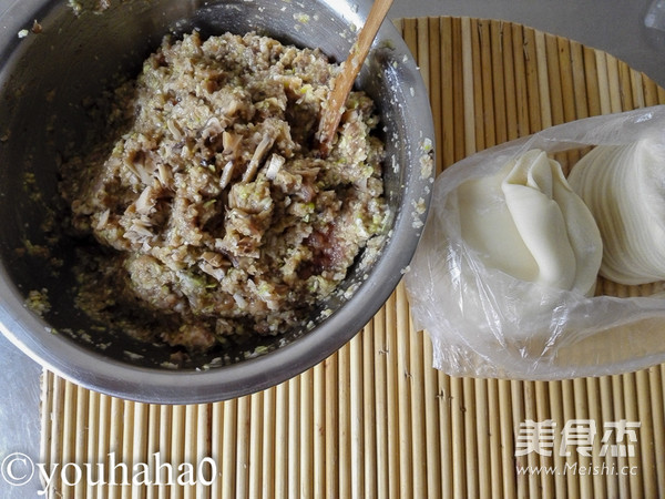 Shiitake and Cabbage Dumplings recipe