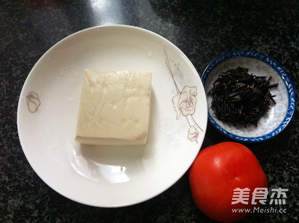 Rice and Tomato Steamed Tofu recipe