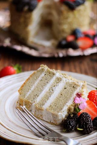 Fluff Marshmallow-black Sesame Chiffon Cake recipe