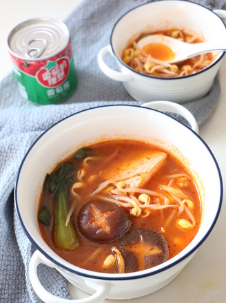 Tomato Sauce Tofu Soup recipe