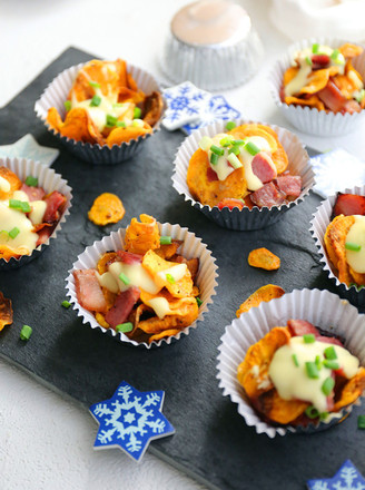 Baked Sweet Potatoes with Cheese Bacon recipe