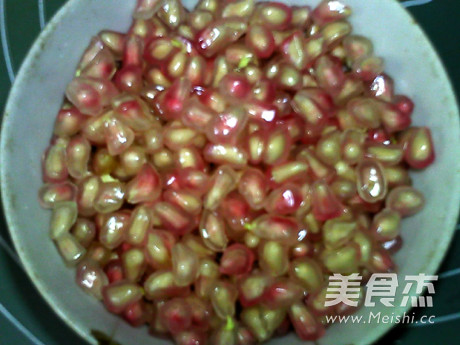 Pomegranate Cooked Soy Milk recipe