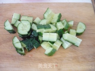 Fruit and Vegetable Salad with Fritters recipe