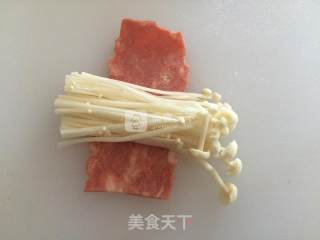 Steamed Enoki Mushrooms with Bacon recipe