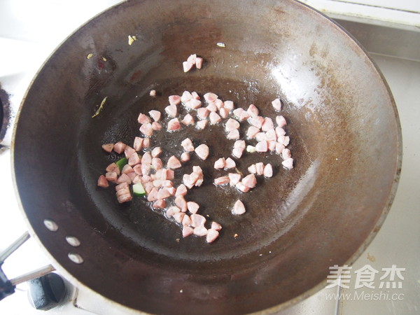 Basil Sausage Beef Fried Rice recipe