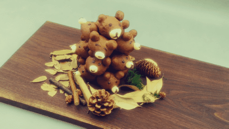 Cute Little Bear Bread Tree recipe