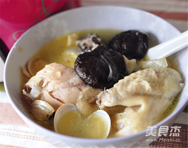 Garlic and Shiitake Chicken Soup recipe