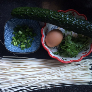 Egg Cucumber Noodle Soup recipe