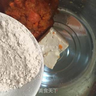 Fried Carrot Tofu Meatballs recipe