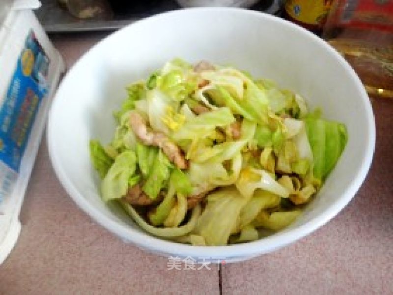 Stir-fried Cabbage with Pork recipe