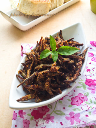 Fried Dried Fish recipe