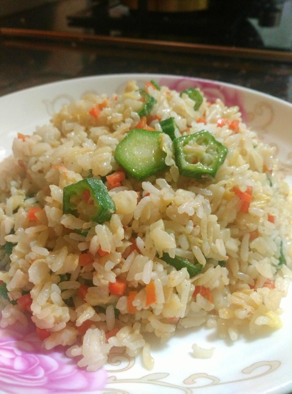 Okra Fried Rice recipe
