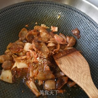 Stir-fried Korean Spicy Cabbage with Pork recipe