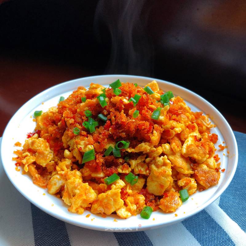 Scrambled Eggs with Dregs and Chili Pepper recipe