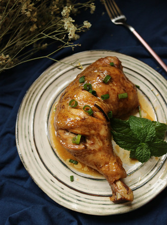 Baked Chicken Drumsticks with Lemon Chive Oil recipe