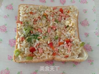Creative Sandwich-a Gorgeous Transformation of Leftover Rice recipe