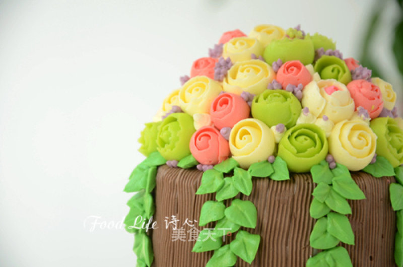 【bouquet Cake】---boys Decorating Cake recipe