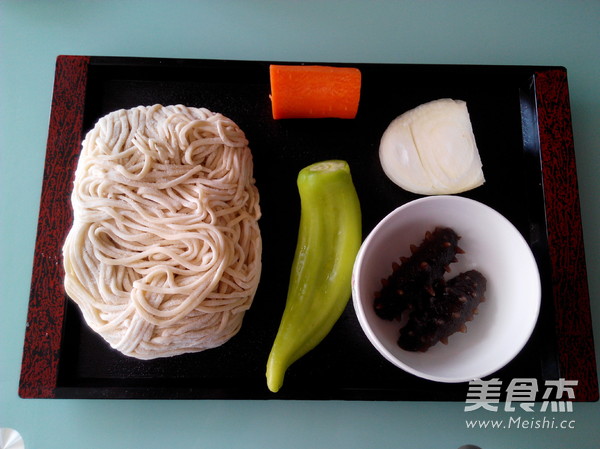 Fried Noodles with Sea Cucumber recipe