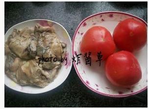 Stewed Oysters with Sand Tea and Tomatoes recipe