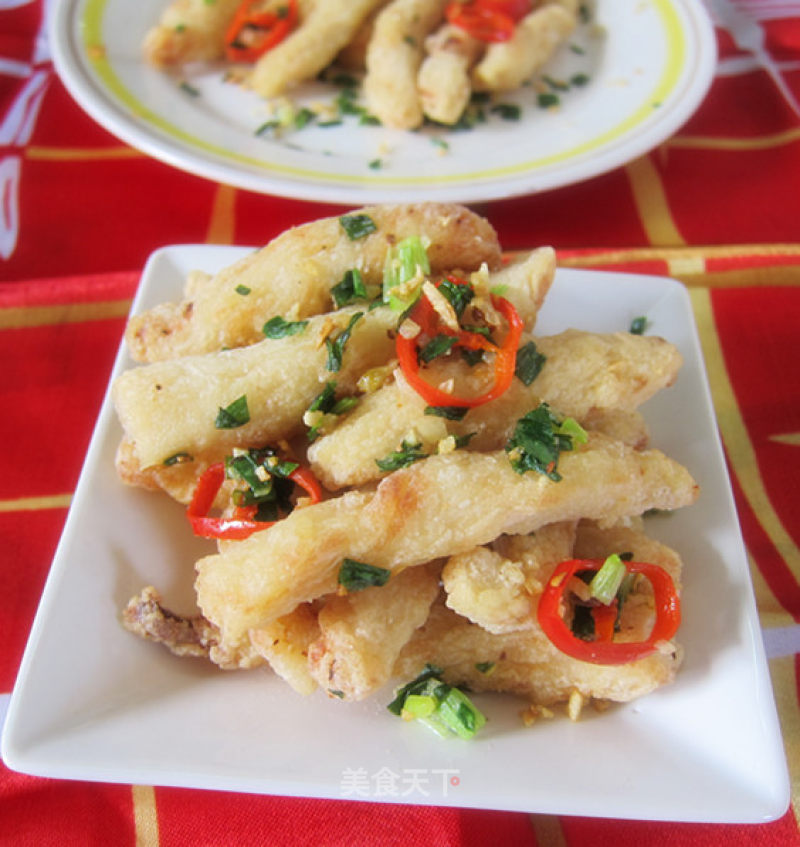 Crispy Salt and Pepper Chicken Wicker [a Dish of Dragon Boat Festival] recipe