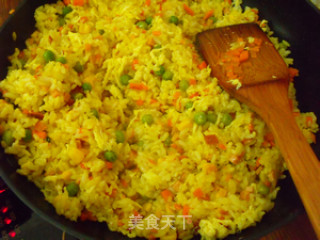 Curry Egg Fried Rice recipe