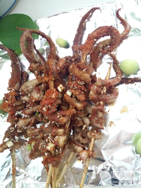 Microwave Grilled Squid recipe