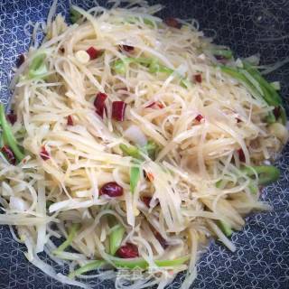 Spicy Potato Shreds recipe