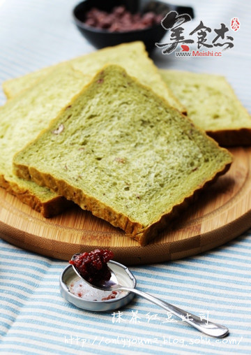 Matcha Red Bean Toast recipe