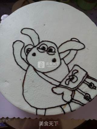 #aca音乐明星大赛#lamb Timmy Birthday Cake recipe