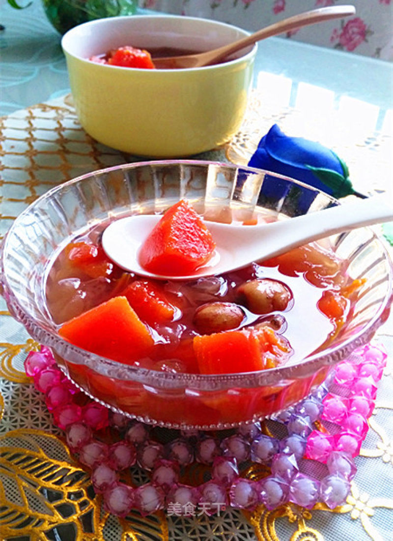 Papaya, Tremella, Lotus Seed and Lily Soup recipe