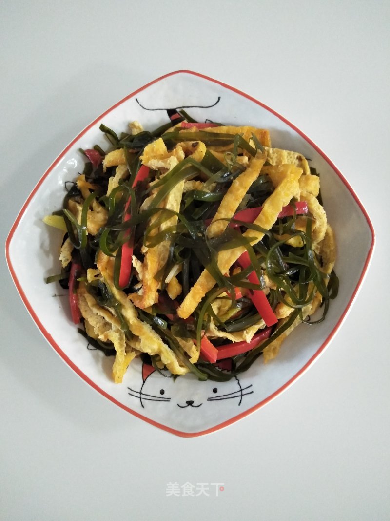 Stir-fried Kelp Shreds with Dried Tofu recipe