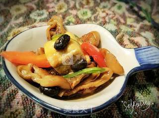 Braised Fatty Intestines with Smelly Dried Seeds of Tempeh recipe